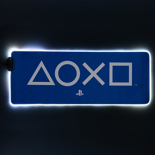 Paladone Desk Mat Light Up Playstation 5 Tappetino Xxl Illuminato Gaming Led Pc