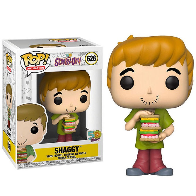 Funko Pop ! Animation Scooby-Doo! 50Th - (626) Shaggy W/ Sandwich Figure 9Cm