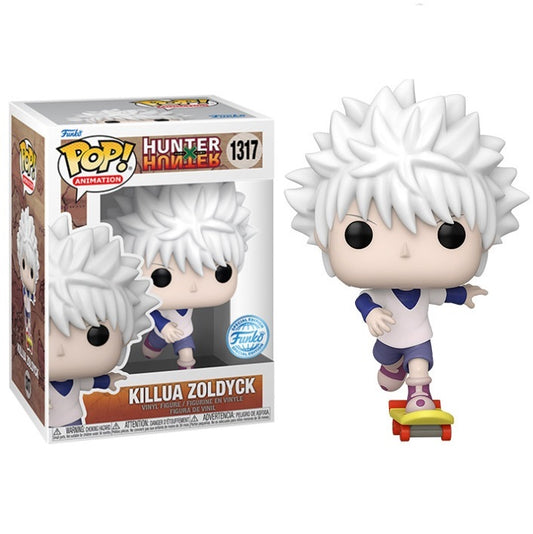 Funko Pop ! Animation Hunter X Hunter - (1317) Killua W/ Skateboard Figure Exm