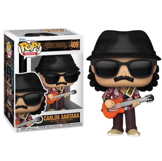 Funko Pop ! Rocks - (409) Carlos Santana Figure Music Guitar Icons Vinyl 9Cm