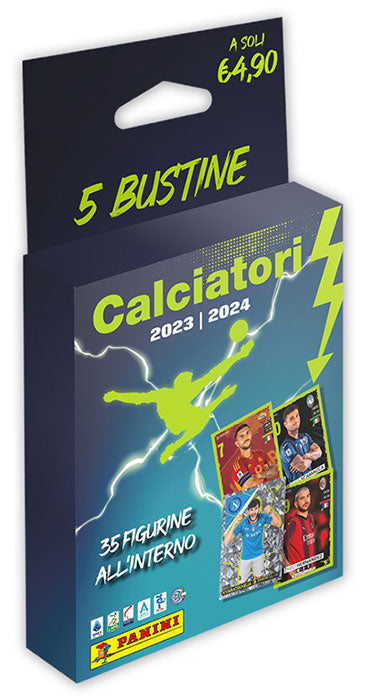 CALCIATORI PANINI 2023-2024 ECO BLISTER PACK DI 5 BUSTINE (35 FIGURINE) SERIE A