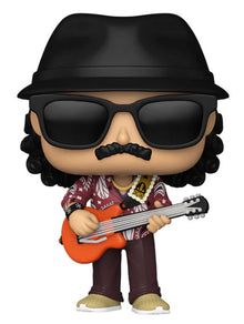 Funko Pop ! Rocks - (409) Carlos Santana Figure Music Guitar Icons Vinyl 9Cm