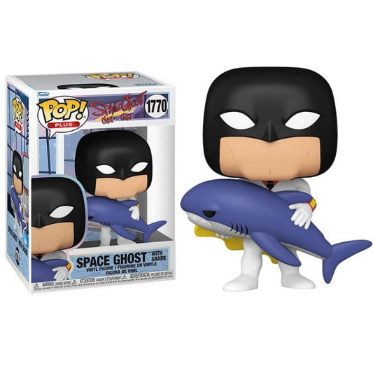 Funko Pop ! Plus - (1770) Space Ghost Coast To Coast W / Shark Figure Vinyl 9Cm