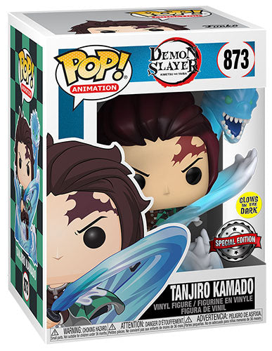 Funko Pop ! Animation Demon Slayer - (873) Tanjiro W/ Dragon Special Glow Gitd