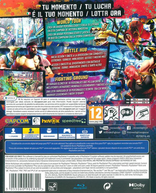Street Fighter 6 Ps4 Gioco Italiano Playstation 4 Videogioco Nuovo Sigillato Ps5