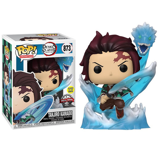 Funko Pop ! Animation Demon Slayer - (873) Tanjiro W/ Dragon Special Glow Gitd