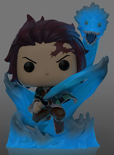 Funko Pop ! Animation Demon Slayer - (873) Tanjiro W/ Dragon Special Glow Gitd