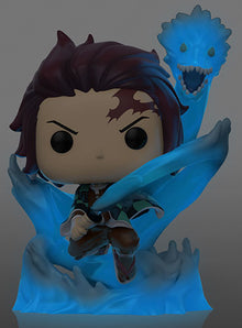 Funko Pop ! Animation Demon Slayer - (873) Tanjiro W/ Dragon Special Glow Gitd