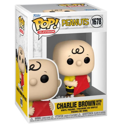 Funko Pop ! Television - Peanuts (1678) Charlie Brown W/Kite Vinyl Figure 9Cm
