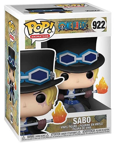 Funko Pop ! Animation One Piece - (922) Sabo Figure Vinyl 9Cm Flame Emperor Rufy