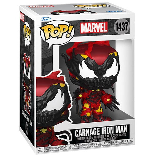 Funko Pop ! Marvel (1437) Carnage Iron Man Vinyl Figure 9Cm Statuetta Statua