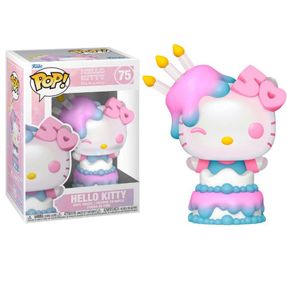 Funko Pop ! Hello Kitty 50Th -(75) Hello Kitty In Cake Figure Birthday Torta 9Cm