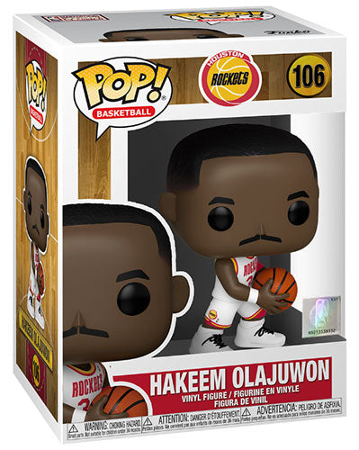 Funko Pop ! Nba Legends - (106) Hakeem Olajuwon Rockets Home Figure Vinyl 9Cm