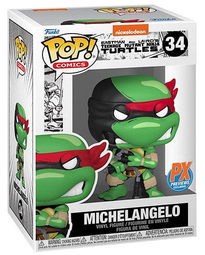 Funko Pop ! Comics Teenage Mutant Ninja Turtles - (34) Michelangelo Figure Tmnt