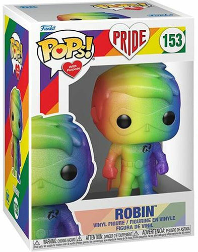 Funko Pop ! Dc Heroes Pride - (153) Robin Vinyl Figure Batman Series 9Cm Nuovo