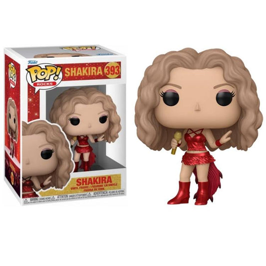 Funko Pop ! Rocks - (393) Shakira Figure Superbowl Metallic Singer 9Cm