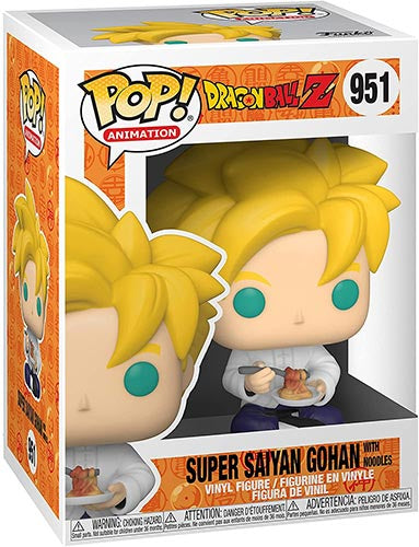 Funko Pop ! Animation Dragon Ball Z - (951) Super Saiyan Gohan W/ Noodles Figure