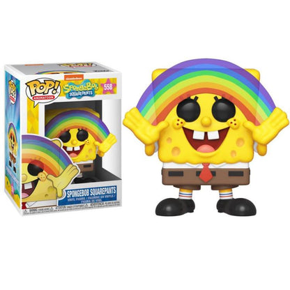Funko Pop ! Animation Spongebob Squarepants - (558) Spongebob W / Rainbow 9Cm