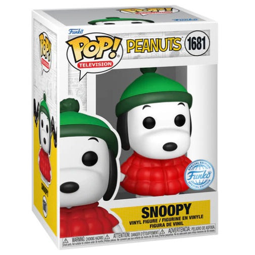 Funko Pop! Television - Peanuts (1681) Snoopy In Coat Special Edition Figure 9Cm