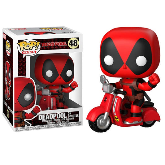 Funko Pop ! Rides Marvel Deadpool (48) Deadpool On Scooter Figure Vespa 9Cm Ride