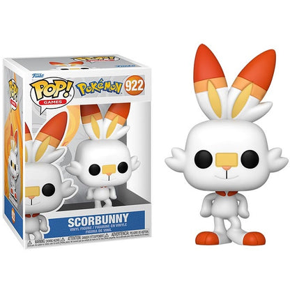 Funko Pop ! Games Pokemon (922) - Scorbunny Vinyl Figure 9Cm Fire Raboot (Emea)