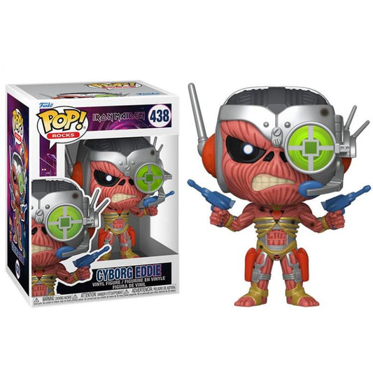 Funko Pop ! Rocks - Iron Maiden (438) Cyborg Eddie Vinyl Figure 9Cm Rock Cover