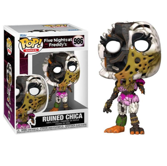 Funko Pop ! Games Five Nights At Freddy'S - (986) Ruined Chica Figure Fnaf 9Cm