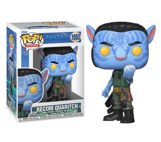 Funko Pop ! Movies Avatar The Way Of Water - (1552) Recom Quaritch Battle 9Cm
