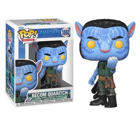 Funko Pop ! Movies Avatar The Way Of Water - (1552) Recom Quaritch Battle 9Cm