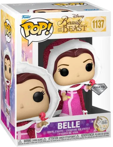 Funko Pop ! Disney Beauty & The Beast -  (1137) Winter Belle Diamond Glitter 9Cm