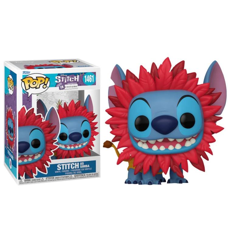Funko Pop ! Disney Lilo & Stitch - (1461) Stitch As Simba Il Re Leone Figure 9Cm
