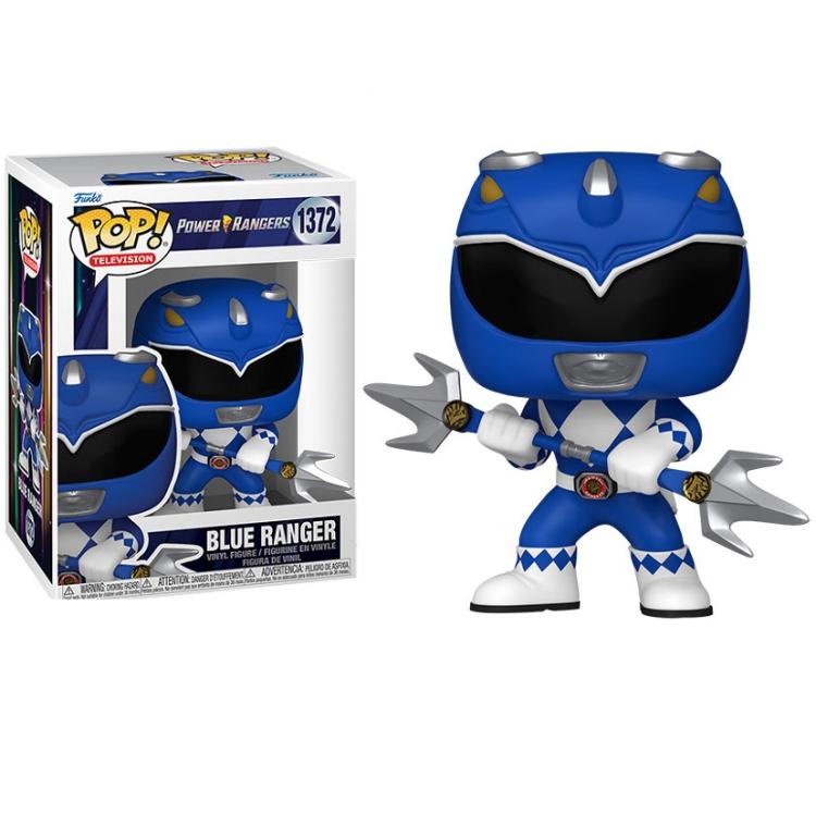Funko Pop ! Tv Power Rangers 30Th - (1372) Blue Ranger Blu Figure Vinyl 9Cm