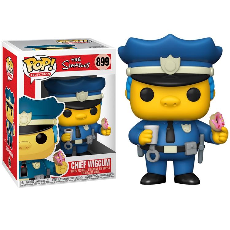 Funko Pop ! Television- The Simpsons (899) Chief Wiggum Vinyl Figure 9Cm Statua