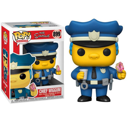 Funko Pop ! Television- The Simpsons (899) Chief Wiggum Vinyl Figure 9Cm Statua