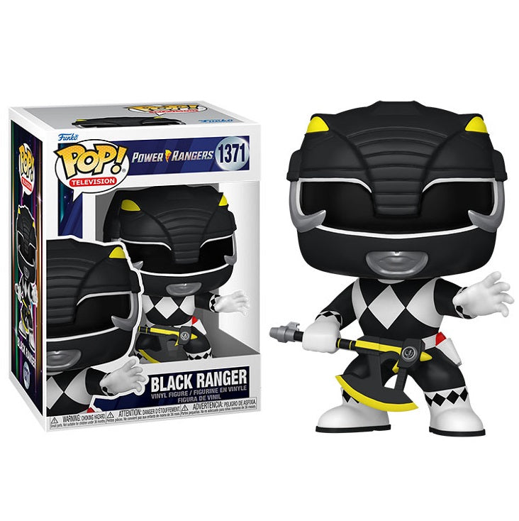 Funko Pop ! Tv Power Rangers 30Th - (1371) Black Ranger Nero Figure Vinyl 9Cm