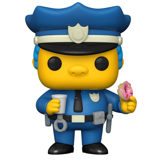 Funko Pop ! Television- The Simpsons (899) Chief Wiggum Vinyl Figure 9Cm Statua