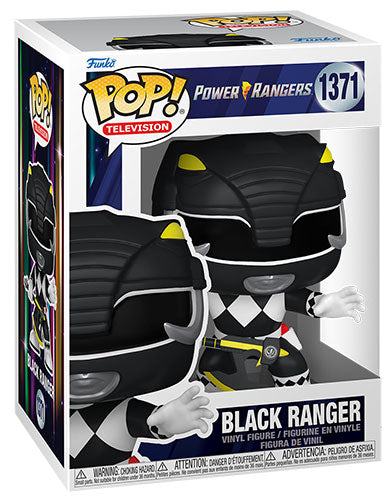 Funko Pop ! Tv Power Rangers 30Th - (1371) Black Ranger Nero Figure Vinyl 9Cm