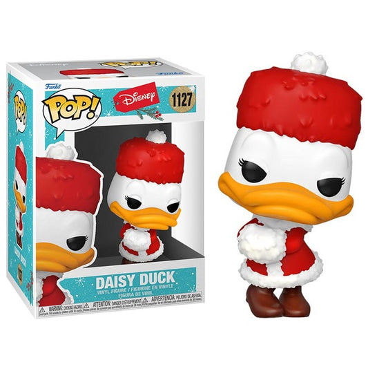 Funko Pop ! Disney Holiday - (1127) Daisy Duck Christmas Figure Paperina 9Cm