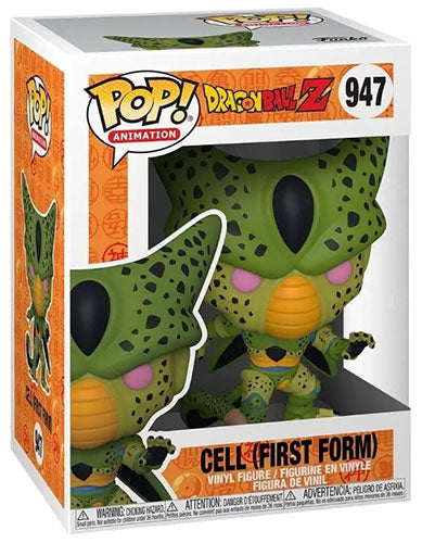 Funko Pop ! Animation Dragon Ball Z - (947) Cell First Form Figure Vinyl Dbz 9Cm