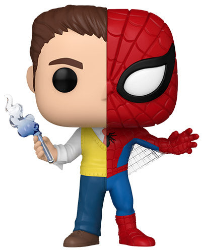Funko Pop ! Marvel Split - (1432) Peter Parker / Spider-Man Figure 9Cm Spiderman