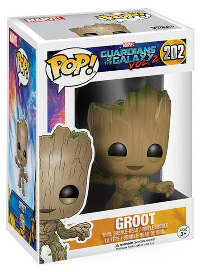 Funko Pop ! Marvel Guardians Of The Galaxy 2 - (202) Young Groot Figure 9Cm