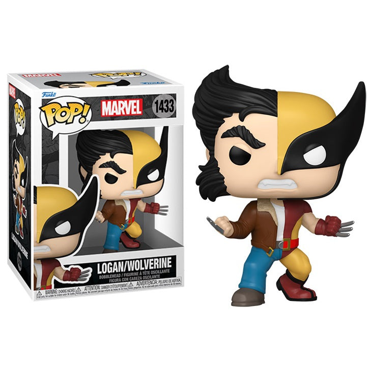 Funko Pop ! Marvel Split - (1433) Logan / Wolverine Figure Vinyl 9Cm Wolverin