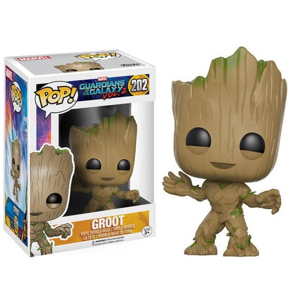 Funko Pop ! Marvel Guardians Of The Galaxy 2 - (202) Young Groot Figure 9Cm