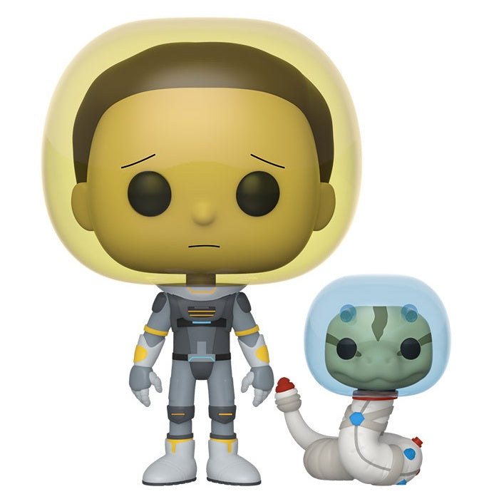 Funko Pop ! Animation Rick And Morty (690) Space Suit Morty W/Snake Figure 9Cm