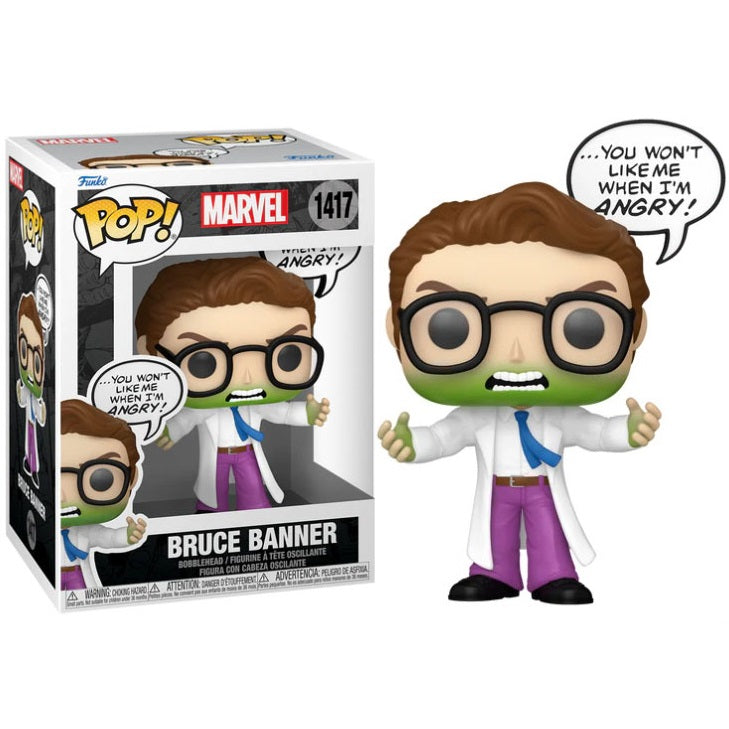 Funko Pop ! Marvel (1417) Bruce Banner (Don'T Make Me Angry) Vinyl Figure 9Cm