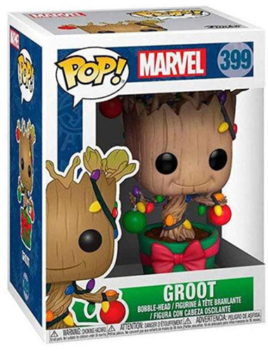 Funko Pop ! Marvel Holiday - (399) Groot W / Lights Led Figure Luci Natale 9Cm