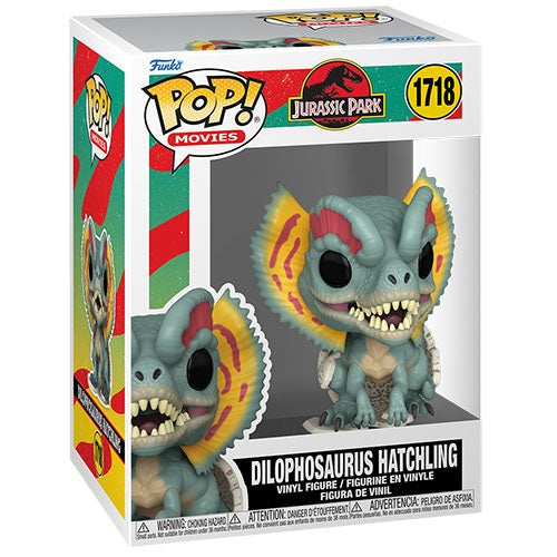Funko Pop ! Movies - Jurassic Park (1718) Dilophosaurus Hatchling Figure 9Cm