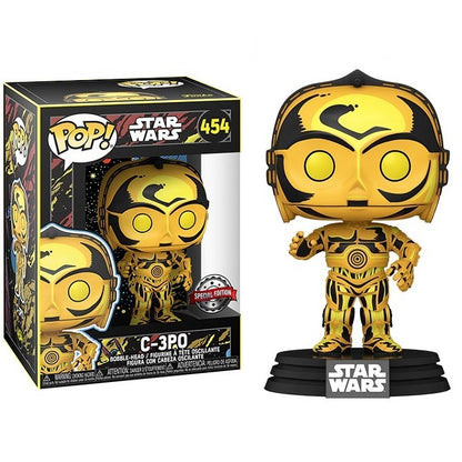 Funko Pop ! Star Wars Retro Series - (454) C-3Po Figure 9Cm Classic Bobble Vinyl