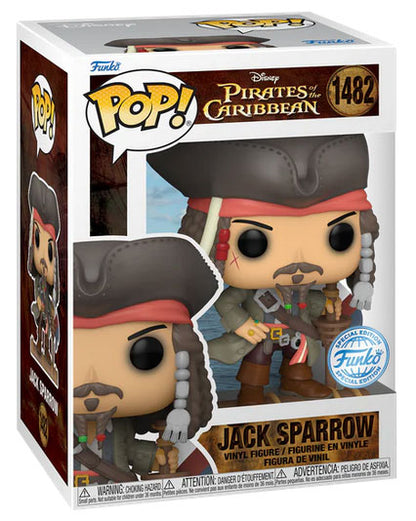 Funko Pop ! Movies Pirates Of The Caribbean - (1482) Jack Sparrow Pirati Caraibi
