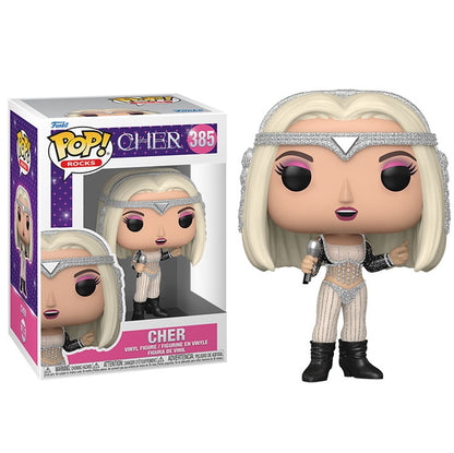 Funko Pop ! Rocks - (385) Cher Living Proof Figure Vinyl Live Music 9Cm